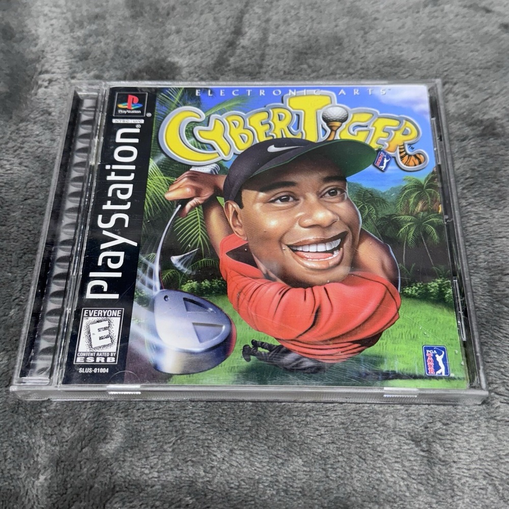 Cyber‎ Tiger Woods PS1 PlayStation 1 Video Game Complete Tested